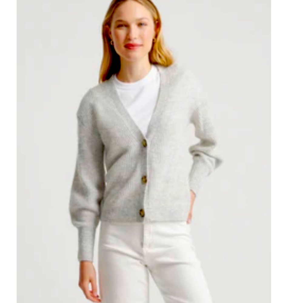 Quince Baby Alpaca-Wool Cropped Cardigan - Small